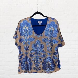 Nieman Marcus Tracy Reese New York sequin blouse